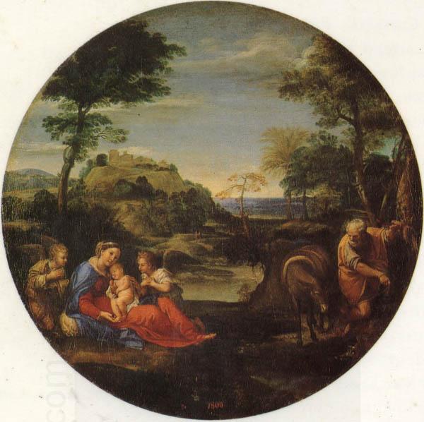 Annibale Carracci The Holy Family Rests on the Fight into Egypt China oil painting art